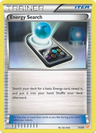 Energy Search (21/30) [Black & White: Trainer Kit - Excadrill] Pokémon