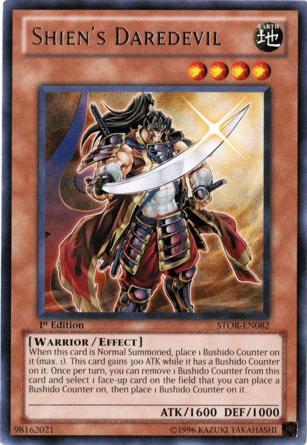 Shien's Daredevil [STOR-EN082] Rare Yu-Gi-Oh!