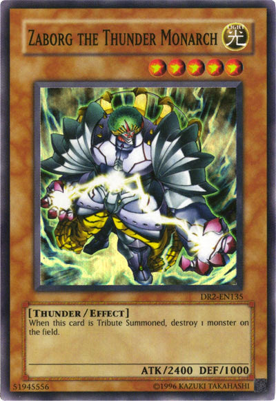 Zaborg the Thunder Monarch [DR2-EN135] Super Rare Yu-Gi-Oh!