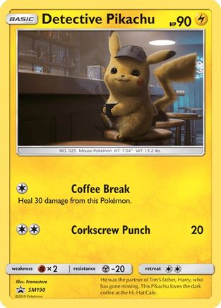Detective Pikachu (SM190) [Sun & Moon: Black Star Promos] Pokémon
