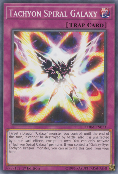Tachyon Spiral Galaxy [CHIM-EN073] Common Yu-Gi-Oh!