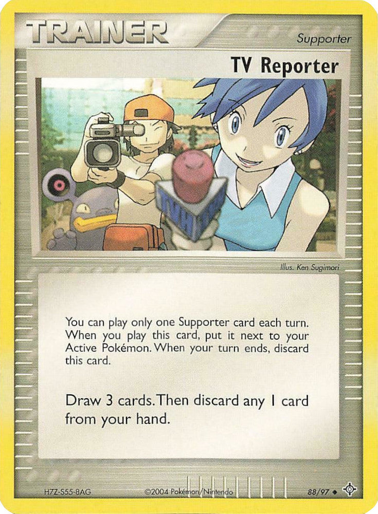 TV Reporter (88/97) [EX: Battle Stadium] Pokémon