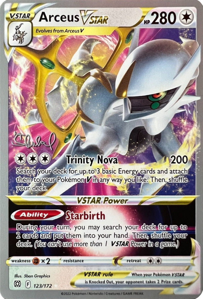 Arceus VSTAR (123/172) (ADP - Ondrej Skubal) [World Championships 2022] Pokémon