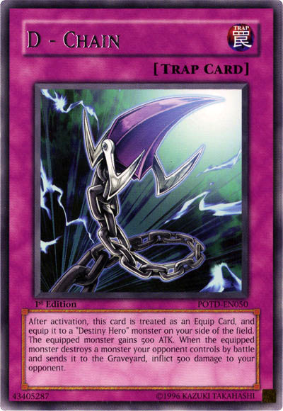 D - Chain [POTD-EN050] Rare Yu-Gi-Oh!