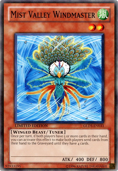 Mist Valley Windmaster [GLD3-EN033] Common Yu-Gi-Oh!