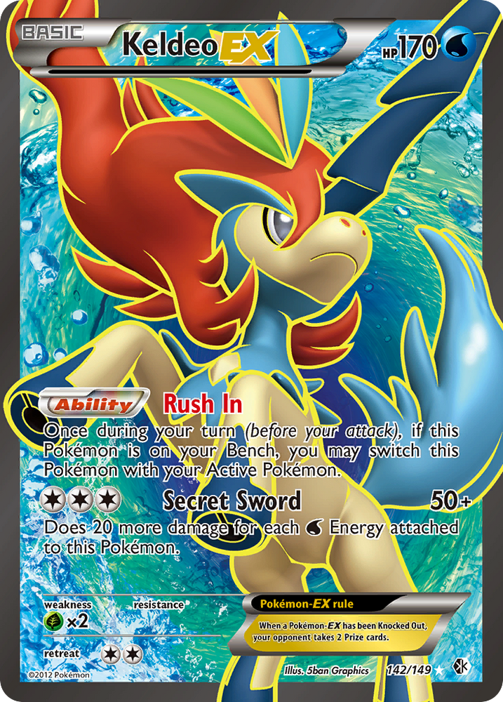 Keldeo EX (142/149) [Black & White: Boundaries Crossed] Pokémon