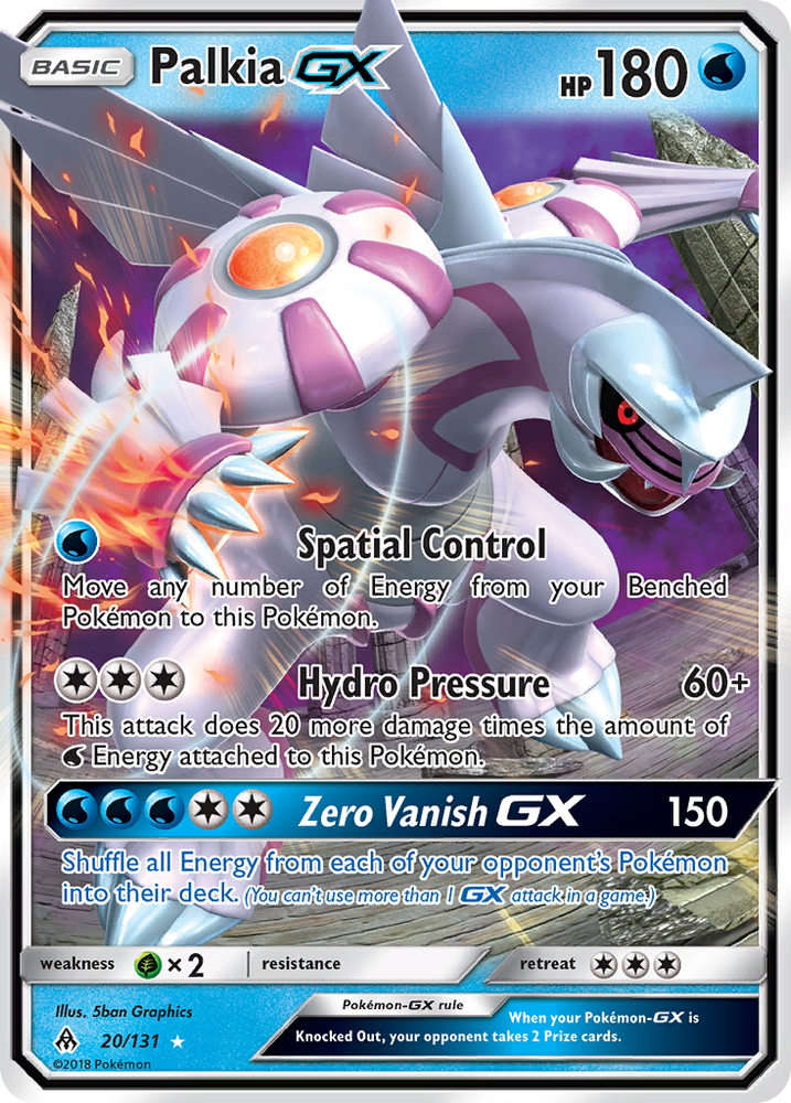 Palkia GX (20/131) [Sun & Moon: Forbidden Light] Pokémon