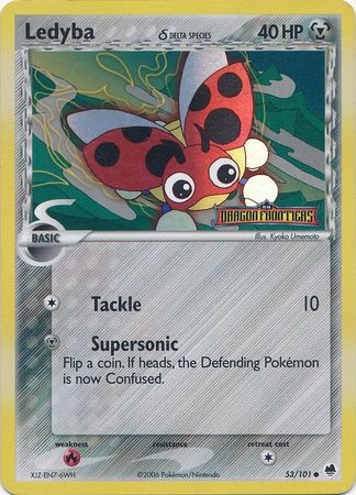 Ledyba (53/101) (Delta Species) (Stamped) [EX: Dragon Frontiers] Pokémon