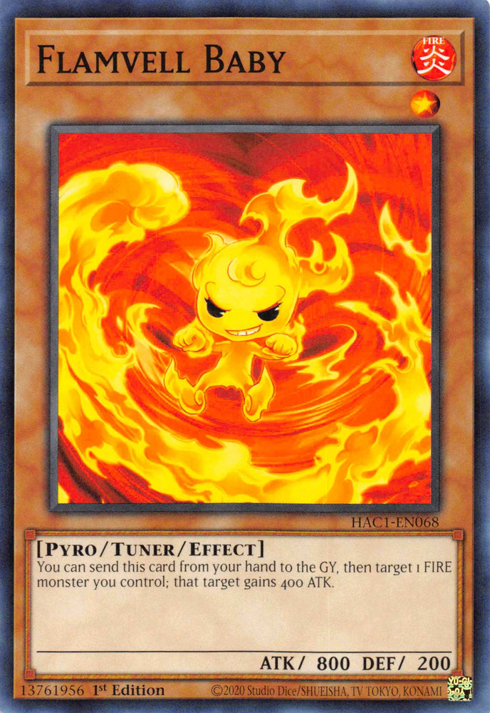 Flamvell Baby [HAC1-EN068] Common Yu-Gi-Oh!