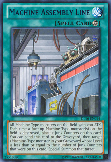 Machine Assembly Line (Blue) [DL16-EN014] Rare Yu-Gi-Oh!