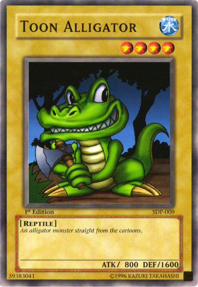 Toon Alligator [SDP-009] Common Yu-Gi-Oh!