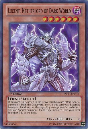 Lucent, Netherlord of Dark World [PRIO-EN031] Super Rare Yu-Gi-Oh!