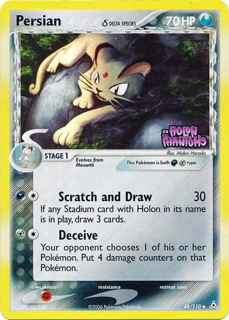 Persian (48/110) (Delta Species) (Stamped) [EX: Holon Phantoms] Pokémon