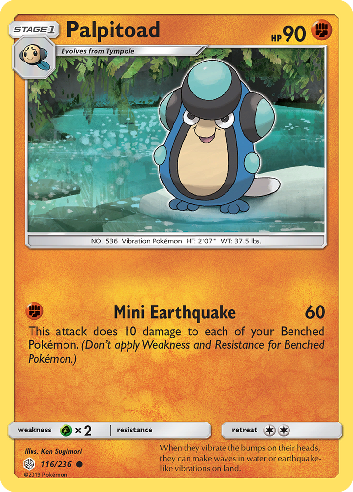 Palpitoad (116/236) [Sun & Moon: Cosmic Eclipse] Pokémon