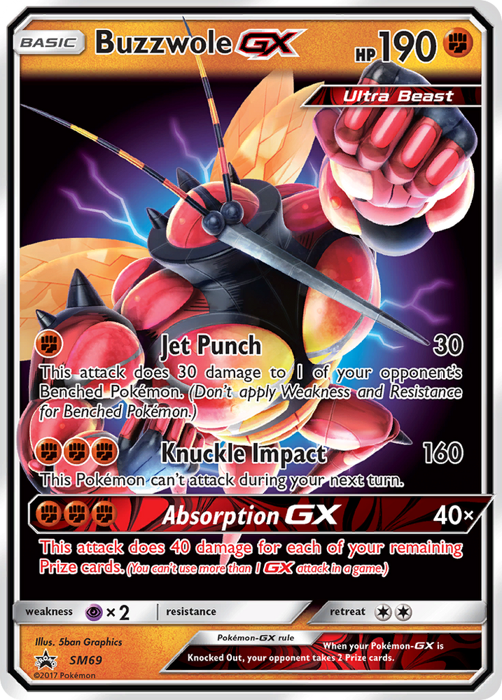 Buzzwole GX (SM69) [Sun & Moon: Black Star Promos] Pokémon