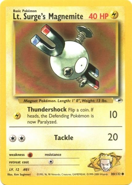 Lt. Surge's Magnemite (80/132) [Gym Heroes Unlimited] Pokémon