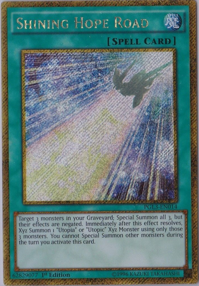 Shining Hope Road [PGL3-EN014] Gold Secret Rare Yu-Gi-Oh!