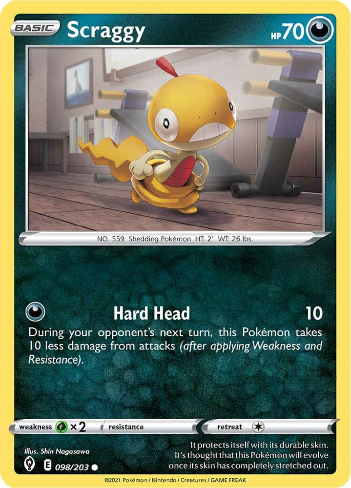 Scraggy (098/203) [Sword & Shield: Evolving Skies] Pokémon
