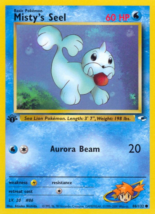 Misty's Seel (88/132) [Gym Heroes 1st Edition] Pokémon