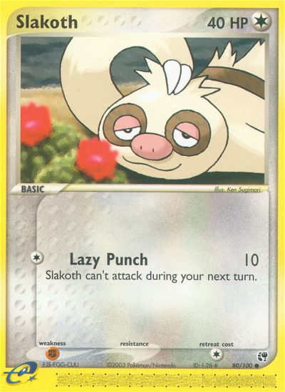 Slakoth (80/100) [EX: Sandstorm] Pokémon