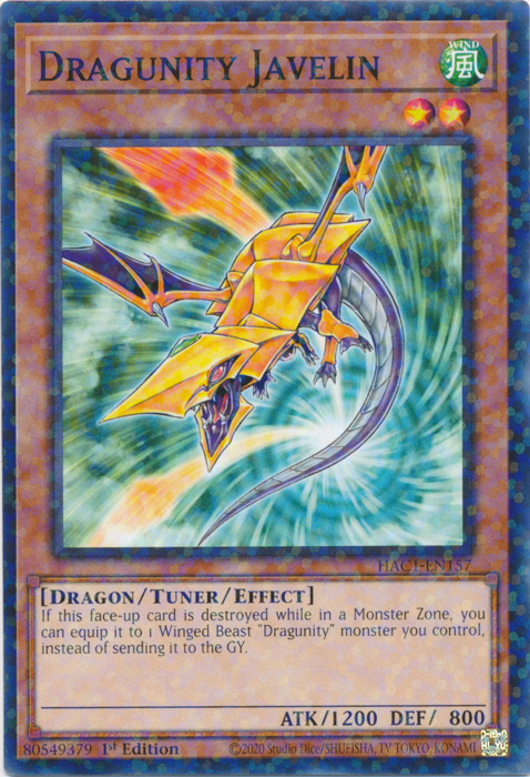 Dragunity Javelin (Duel Terminal) [HAC1-EN157] Common Yu-Gi-Oh!
