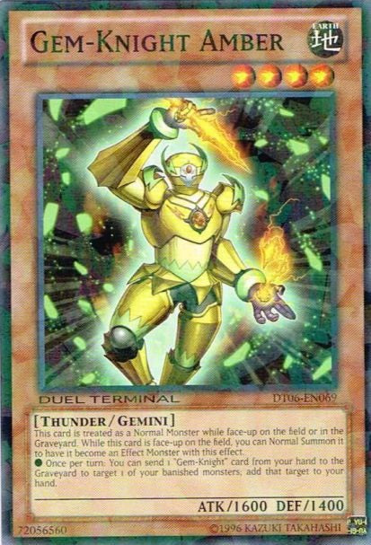 Gem-Knight Amber [DT06-EN069] Common Yu-Gi-Oh!