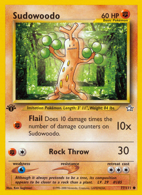 Sudowoodo (77/111) [Neo Genesis 1st Edition] Pokémon