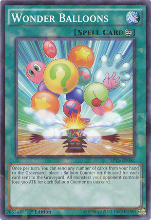 Wonder Balloons [SP15-EN042] Shatterfoil Rare Yu-Gi-Oh!