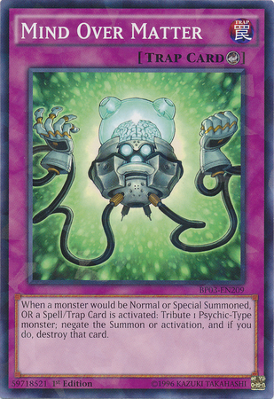 Mind Over Matter [BP03-EN209] Shatterfoil Rare Yu-Gi-Oh!