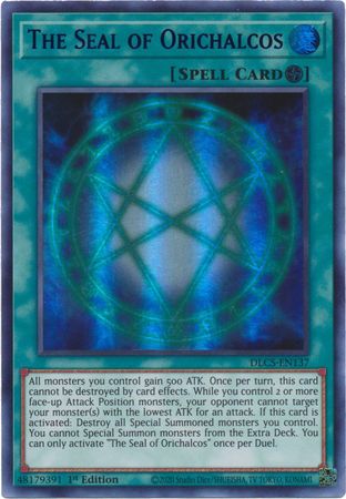 The Seal of Orichalcos (Purple) [DLCS-EN137] Ultra Rare Yu-Gi-Oh!