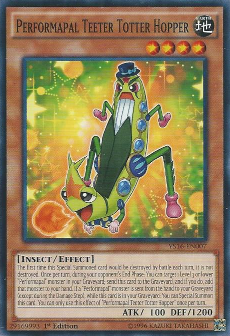 Performapal Teeter Totter Hopper [YS16-EN007] Common Yu-Gi-Oh!