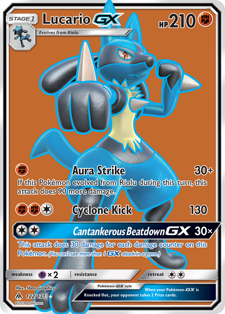Lucario GX (122/131) [Sun & Moon: Forbidden Light] Pokémon