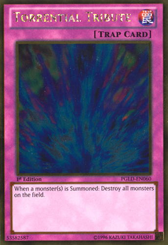Torrential Tribute [PGLD-EN060] Gold Rare Yu-Gi-Oh!