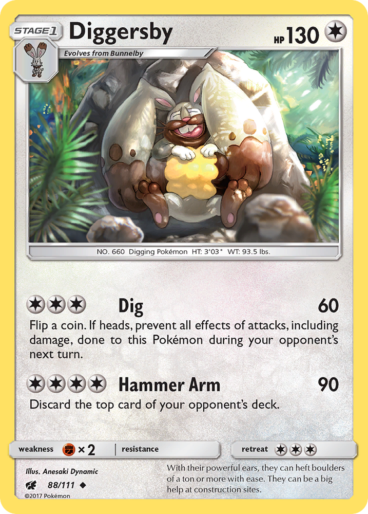 Diggersby (88/111) [Sun & Moon: Crimson Invasion] Pokémon