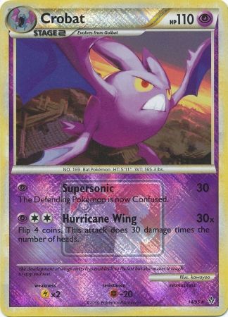 Crobat (14/95) (League Promo) [HeartGold & SoulSilver: Unleashed] Pokémon