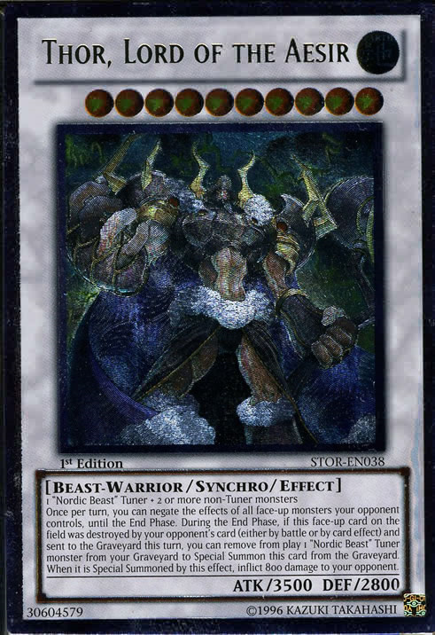 Thor, Lord of the Aesir [STOR-EN038] Ultimate Rare Yu-Gi-Oh!
