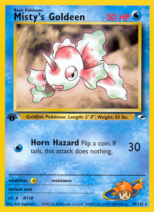 Misty's Goldeen (30/132) [Gym Heroes 1st Edition] Pokémon