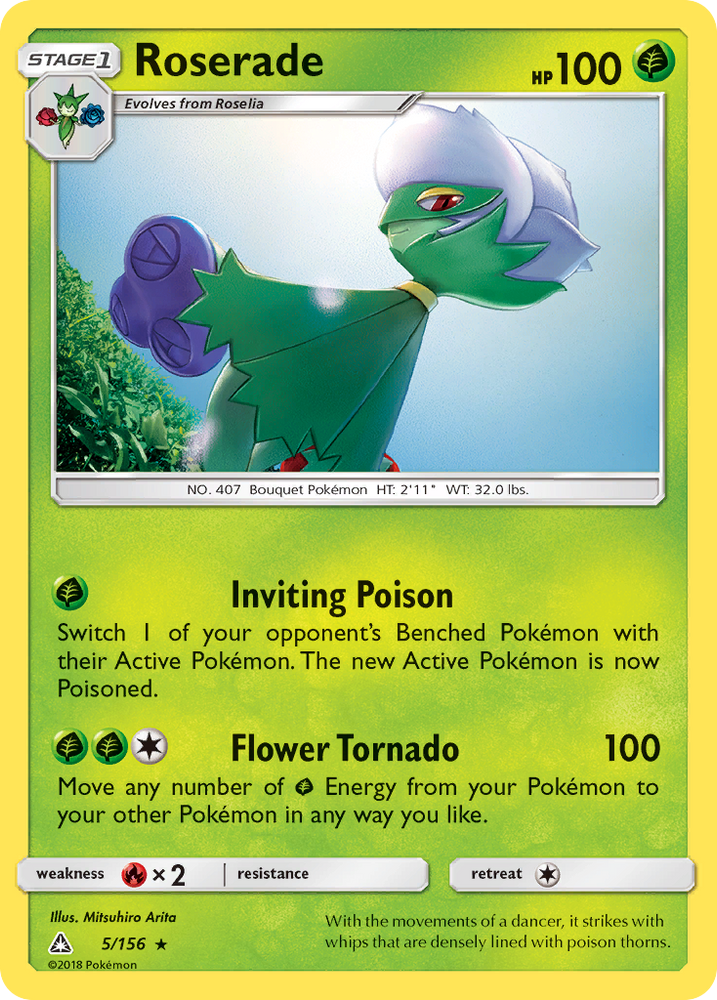 Roserade (5/156) [Sun & Moon: Ultra Prism] Pokémon