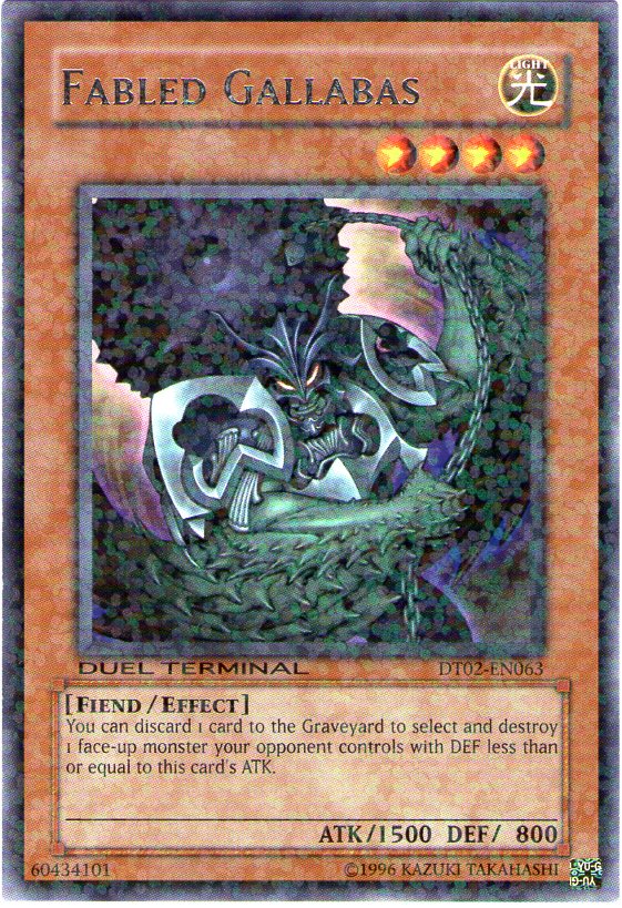 Fabled Gallabas [DT02-EN063] Rare Yu-Gi-Oh!