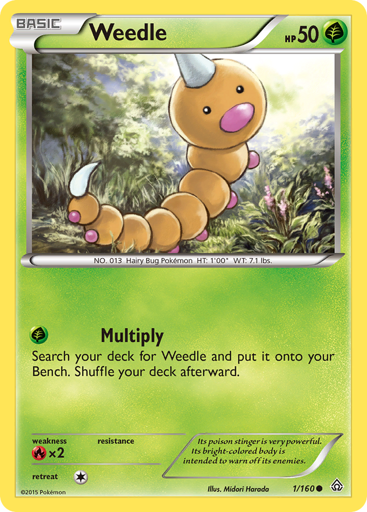Weedle (1/160) [XY: Primal Clash] Pokémon