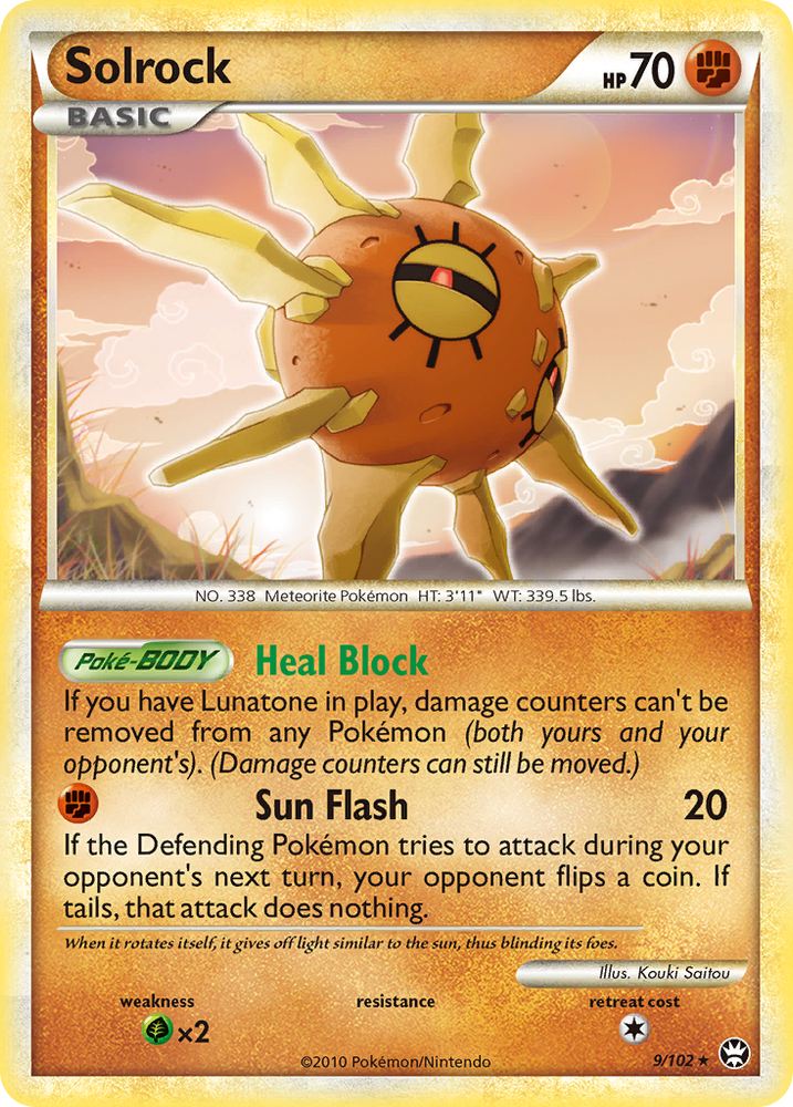 Solrock (9/102) [HeartGold & SoulSilver: Triumphant] Pokémon