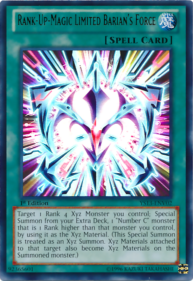 Rank-Up-Magic Limited Barian's Force [YS13-ENV02] Ultra Rare Yu-Gi-Oh!