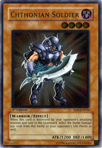 Chthonian Soldier [EEN-EN010] Ultimate Rare Yu-Gi-Oh!