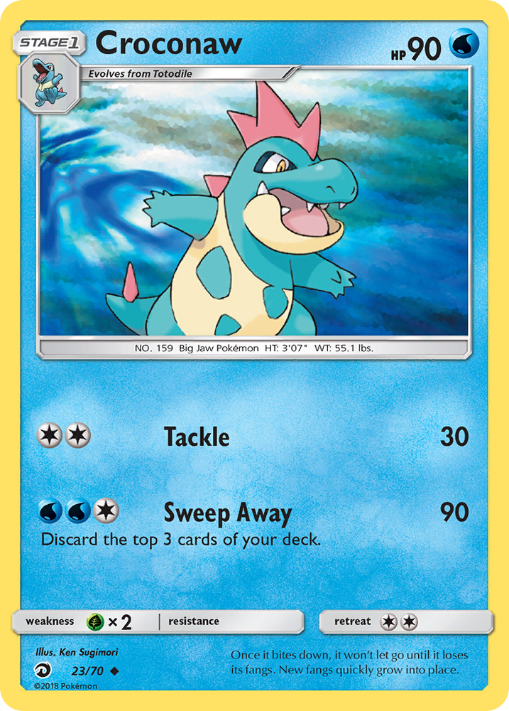 Croconaw (23/70) [Sun & Moon: Dragon Majesty] Pokémon