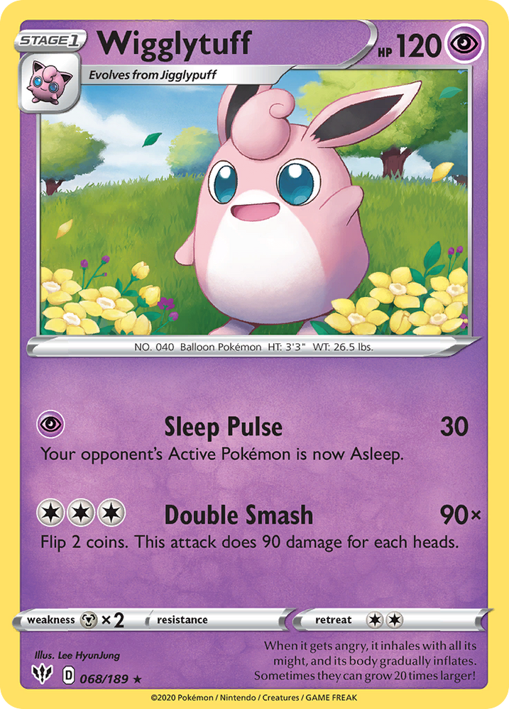 Wigglytuff (068/189) [Sword & Shield: Darkness Ablaze] Pokémon
