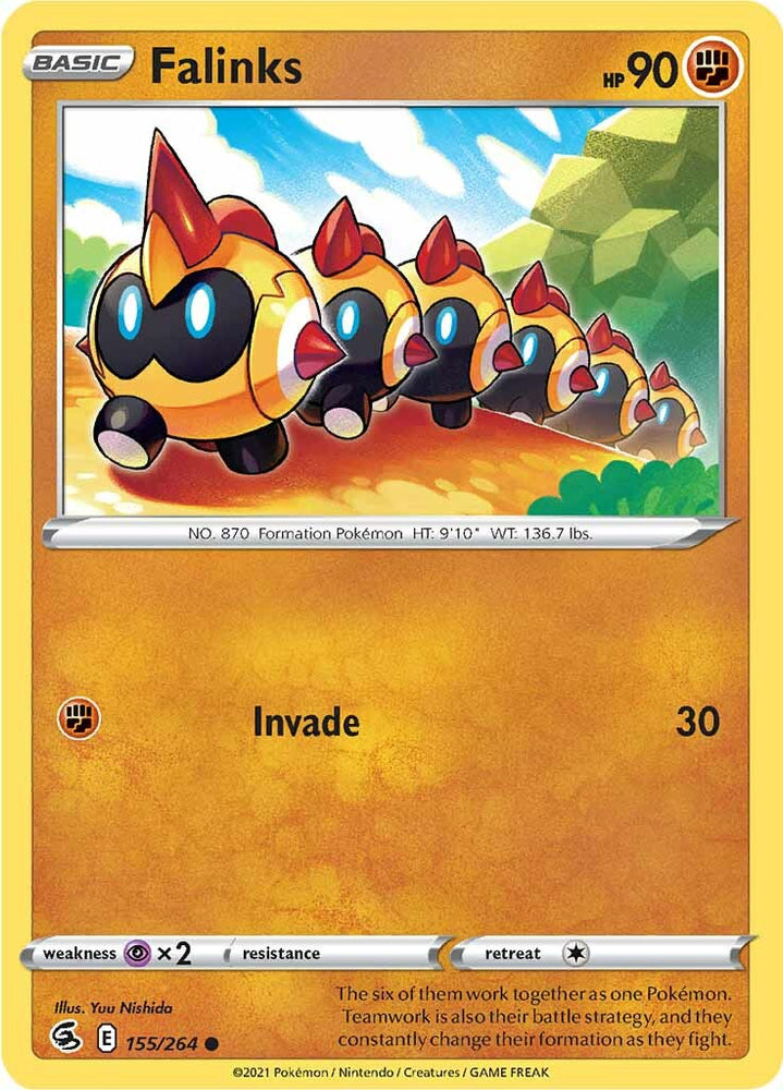 Falinks (155/264) [Sword & Shield: Fusion Strike] Pokémon