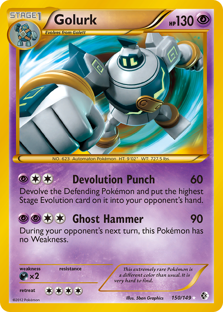 Golurk (150/149) [Black & White: Boundaries Crossed] Pokémon