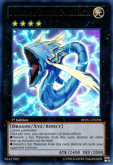 Number 91: Thunder Spark Dragon [REDU-EN098] Ultra Rare Yu-Gi-Oh!