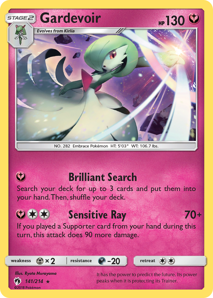 Gardevoir (141/214) [Sun & Moon: Lost Thunder] Pokémon