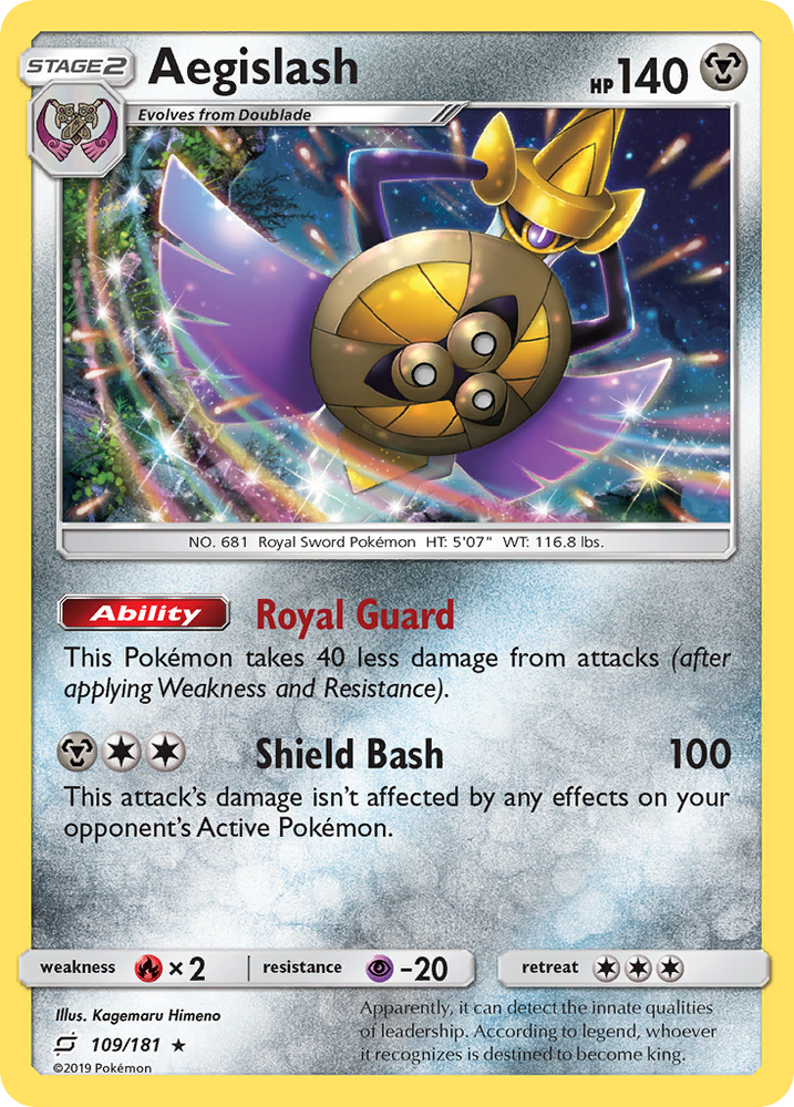 Aegislash (109/181) [Sun & Moon: Team Up] Pokémon